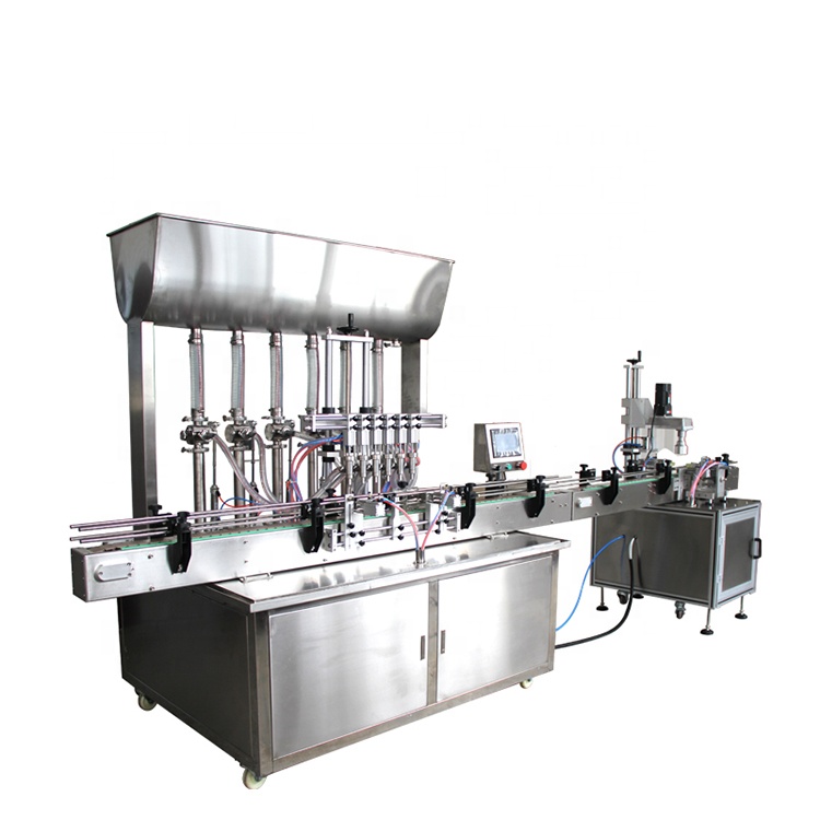 automatic 6 heads liquid filling machine hand sanitizer production line