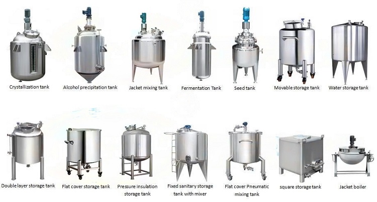 mixer tank application types